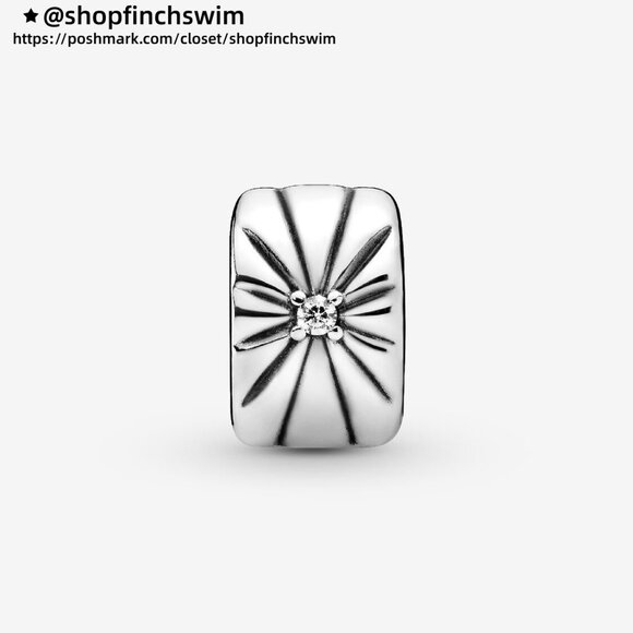 Pandora Sparkling Sunburst Clip Charm - Picture 3 of 4